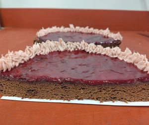 Chocolademodder taart half