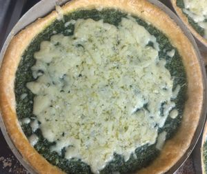 Spinazie blauwe kaas