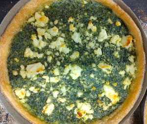 Spinazie quiche feta
